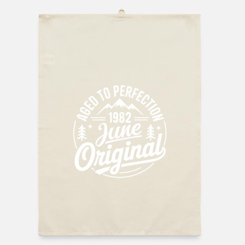 Juni 1982 – Legende der Gipfel und Berge Organic Geschirrtuch