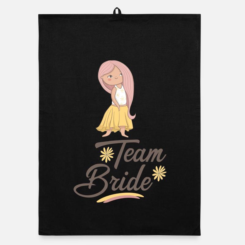 Team Bride Organic dish towel