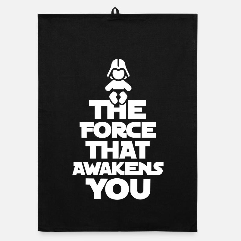 Geschenk geburt baby, The force that awakens you Organic dish towel