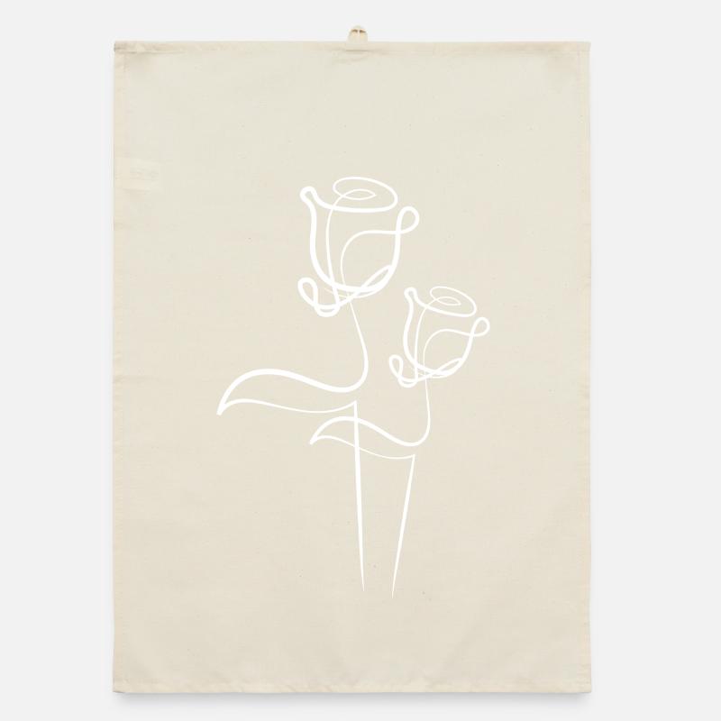 Deux roses Torchon bio