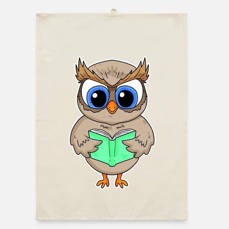 Reading Book Books Reader Gift Organic dish towel