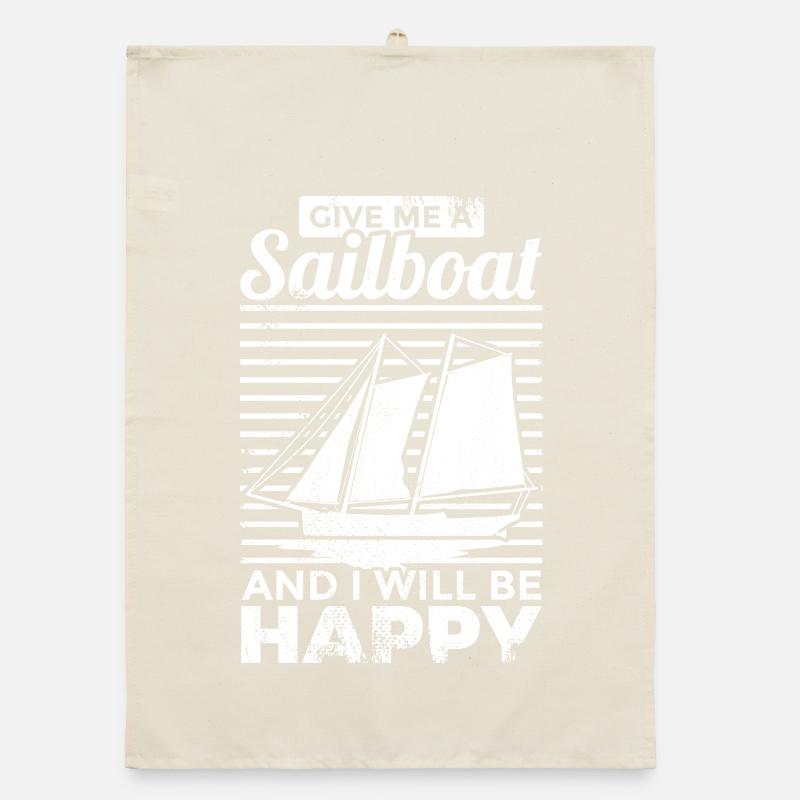 Sailing saying Organic dish towel