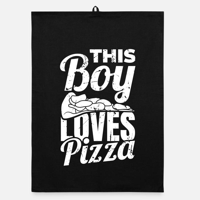 Pizza Junge Organic Geschirrtuch
