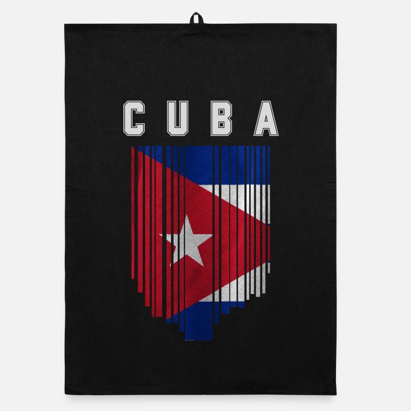 Cuban flag, Cuban pride Organic dish towel