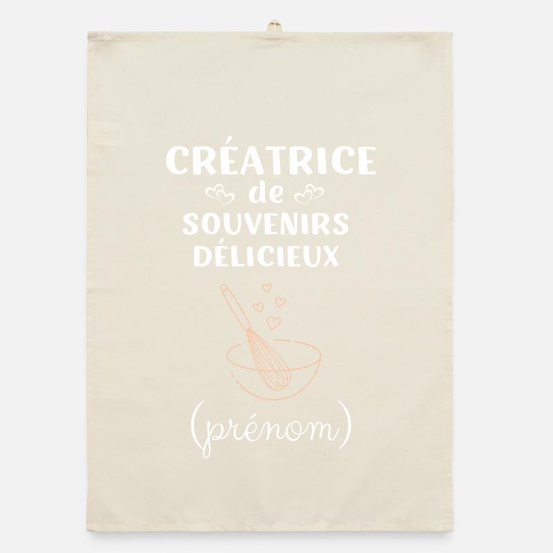 Customizable apron (first name) Organic dish towel