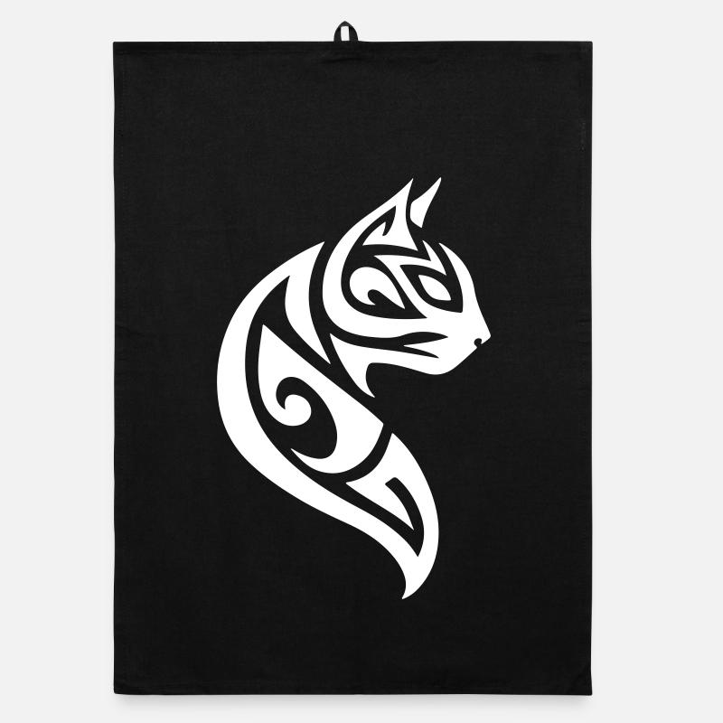Cat Tribal Organic dish towel