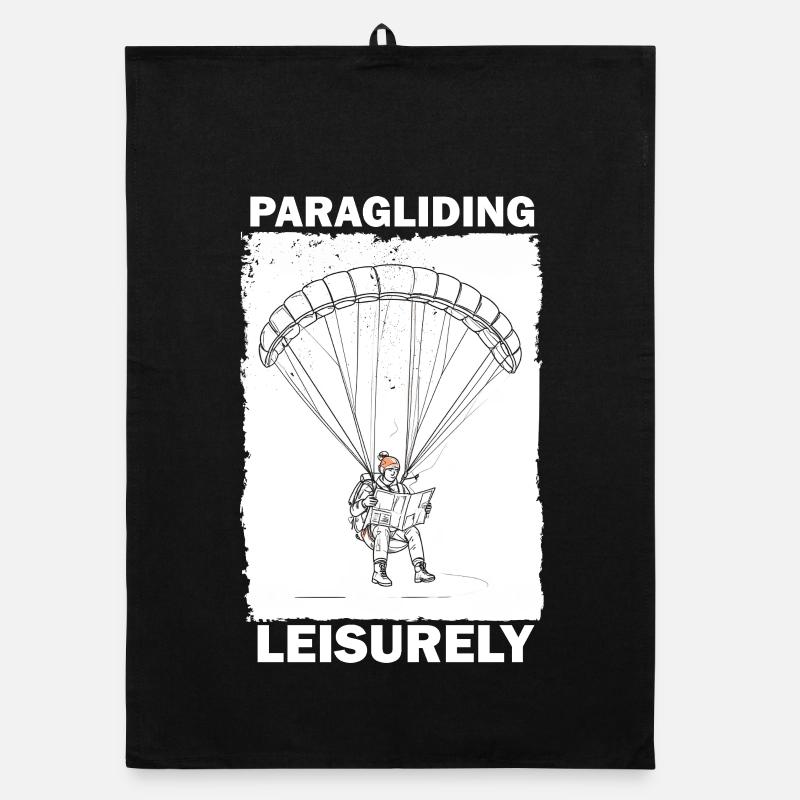 Adventure Paraglider Read Organic dish towel