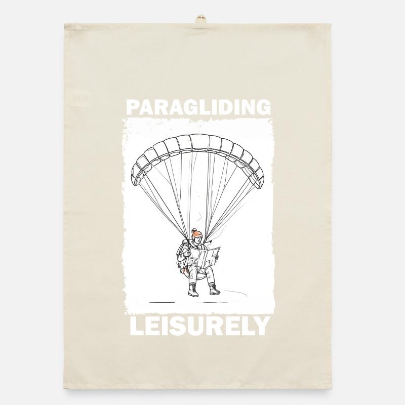 Abenteuer Paraglider Lesen Organic Geschirrtuch