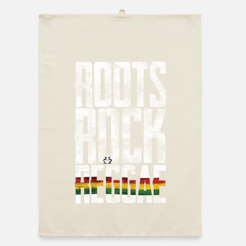 Roots Rock Reggae Flag Organic dish towel