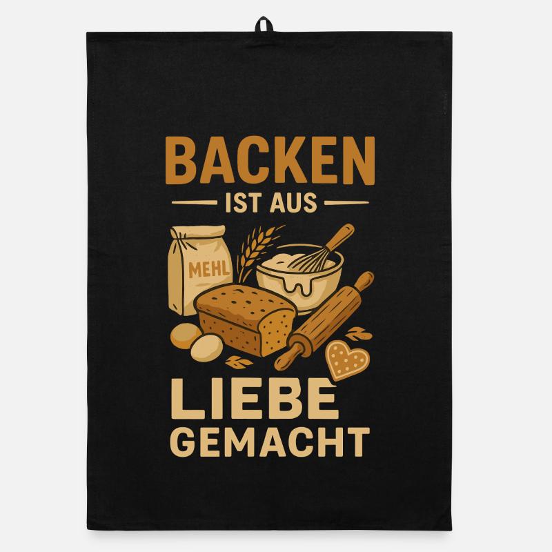 Baking Love Made Organic dish towel