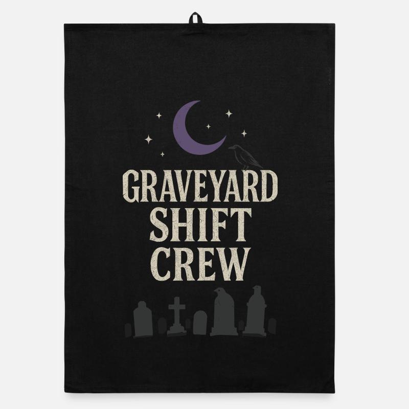 Corpse Science Dark Humor Death Positive Organic dish towel