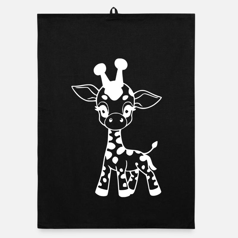 Girafe bébé girafe Torchon bio