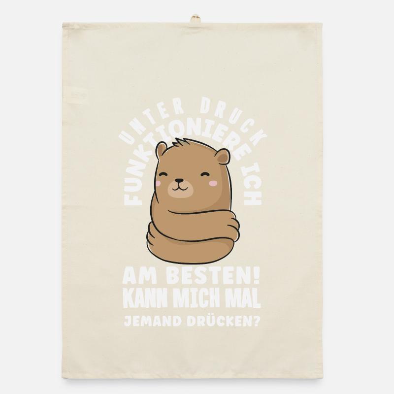 I function best under pressure Organic dish towel