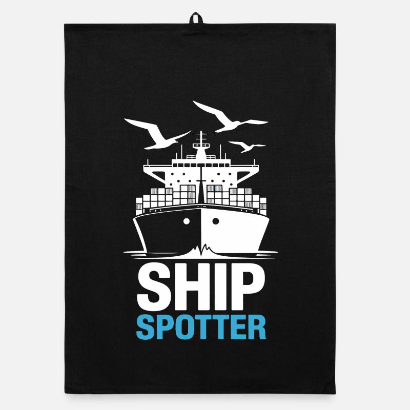 Spotter de navire Passion Maritime Torchon bio