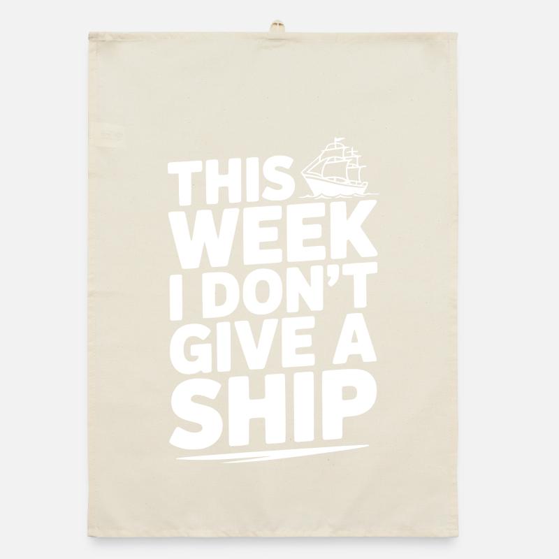 This Week I Don’t Give a Ship Organic dish towel
