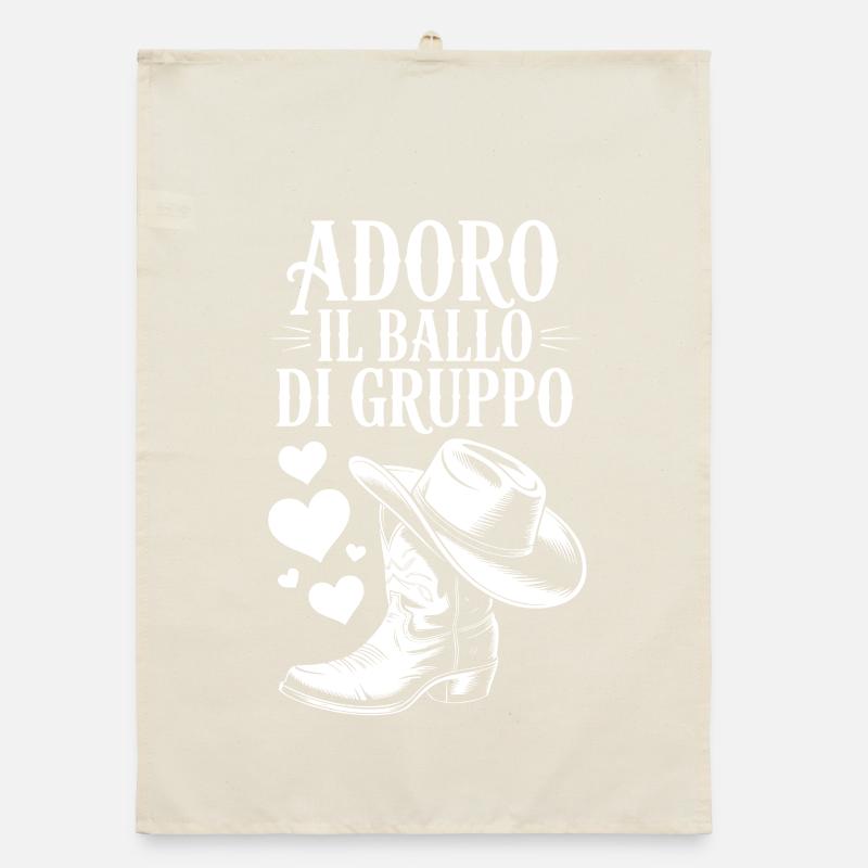I love group dancing Organic dish towel