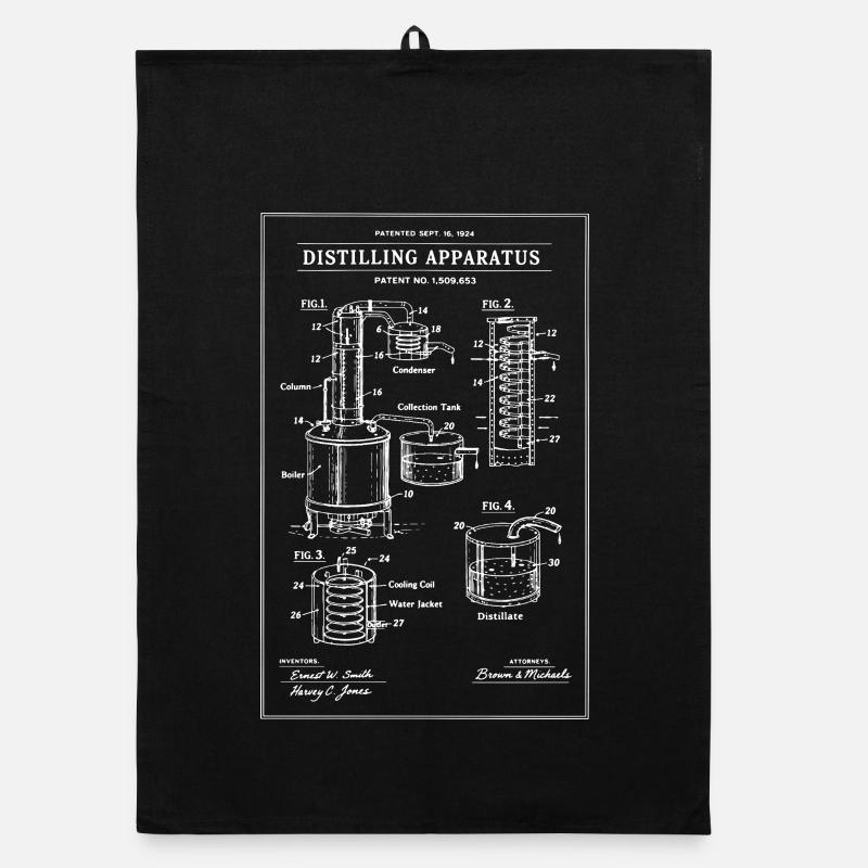 Distillation Modèle Vintage Print Torchon bio