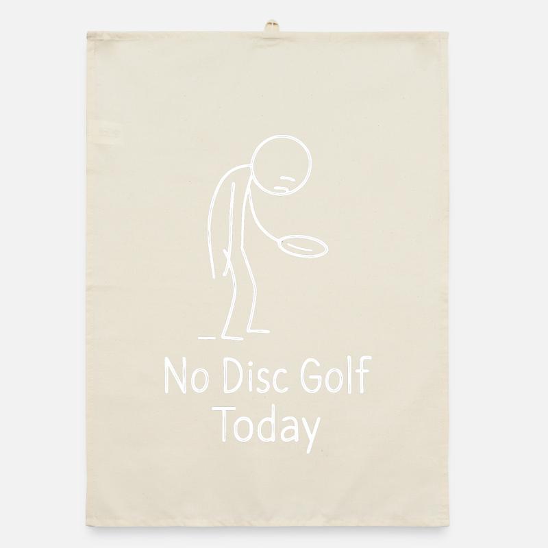 No Disc Golf Today Humor Sport Geschenkidee Organic Geschirrtuch