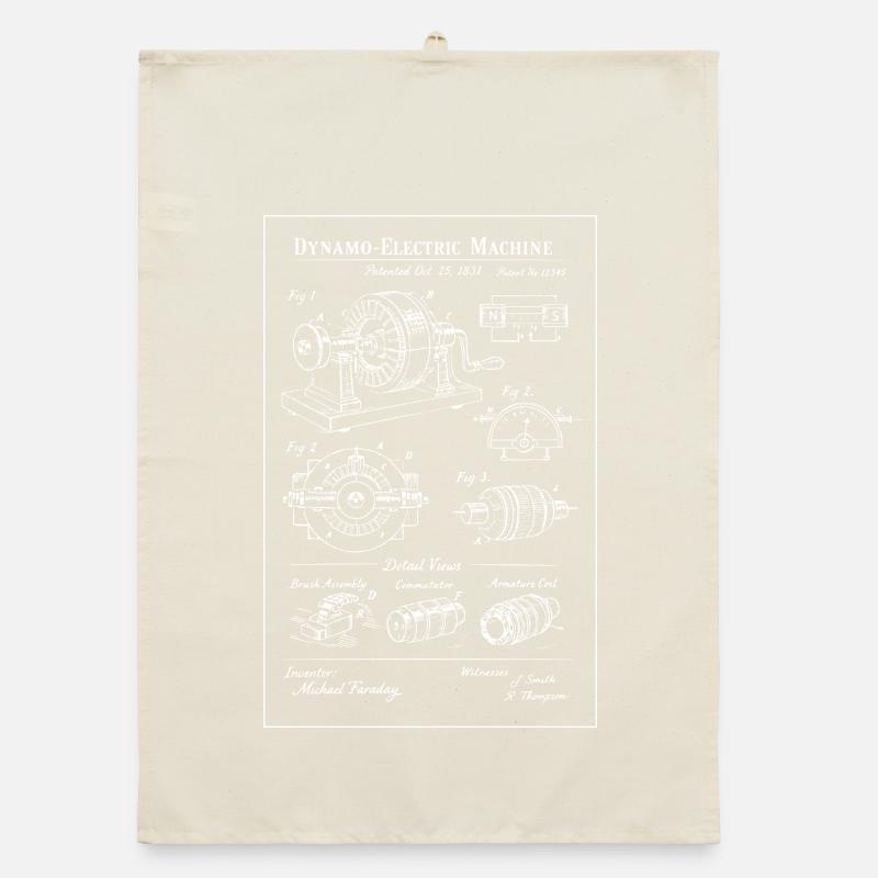 Elektrische Maschinen-Bauplan-Engine Organic Geschirrtuch