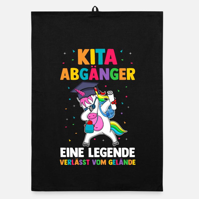 Kita Erste Klasse Einhorn Schüler Kindergarten Organic Geschirrtuch