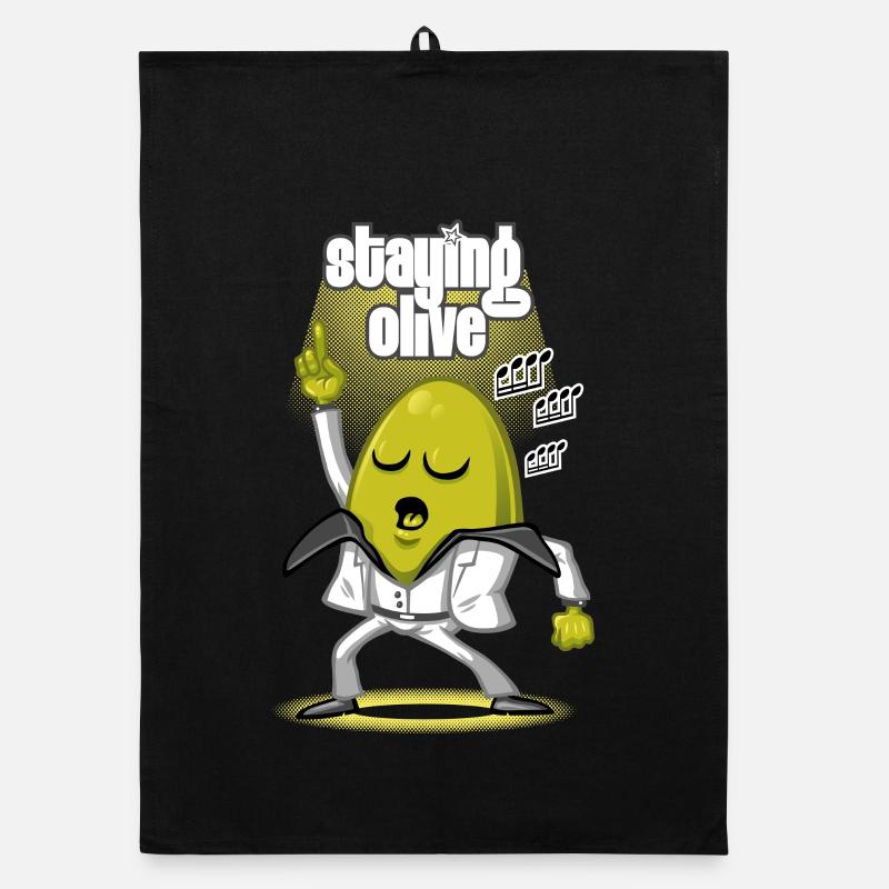 Bleiben Sie oliv Organic Geschirrtuch
