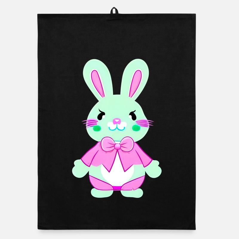 nedlcher Easter Bunny Organic dish towel
