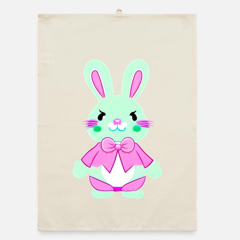 nedlcher Easter Bunny Organic dish towel
