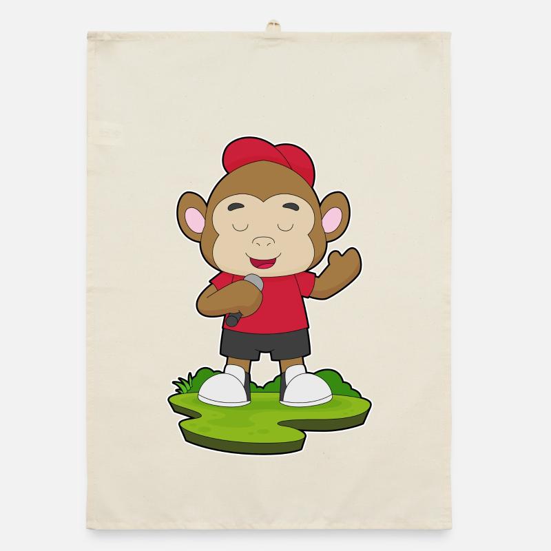 Singe Singe Microphone Chant Torchon bio