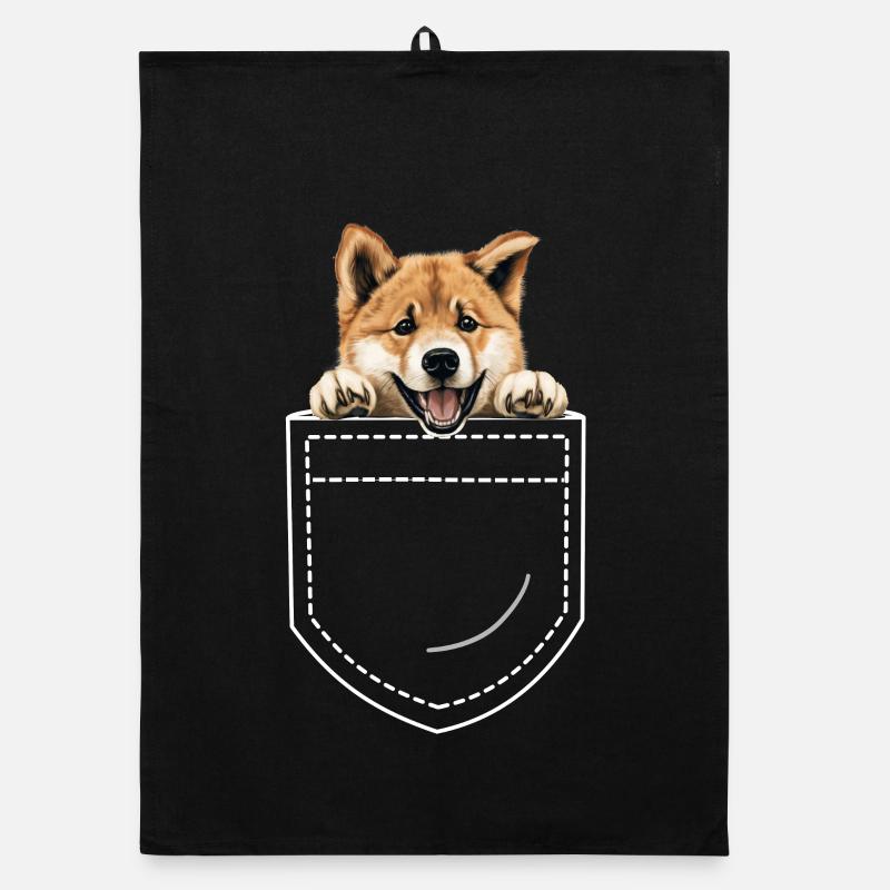 Hund Akita Organic Geschirrtuch