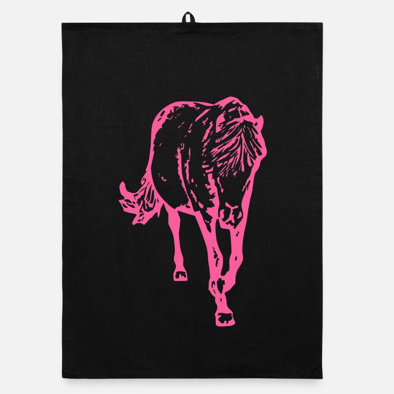 Cheval rose rose Torchon bio