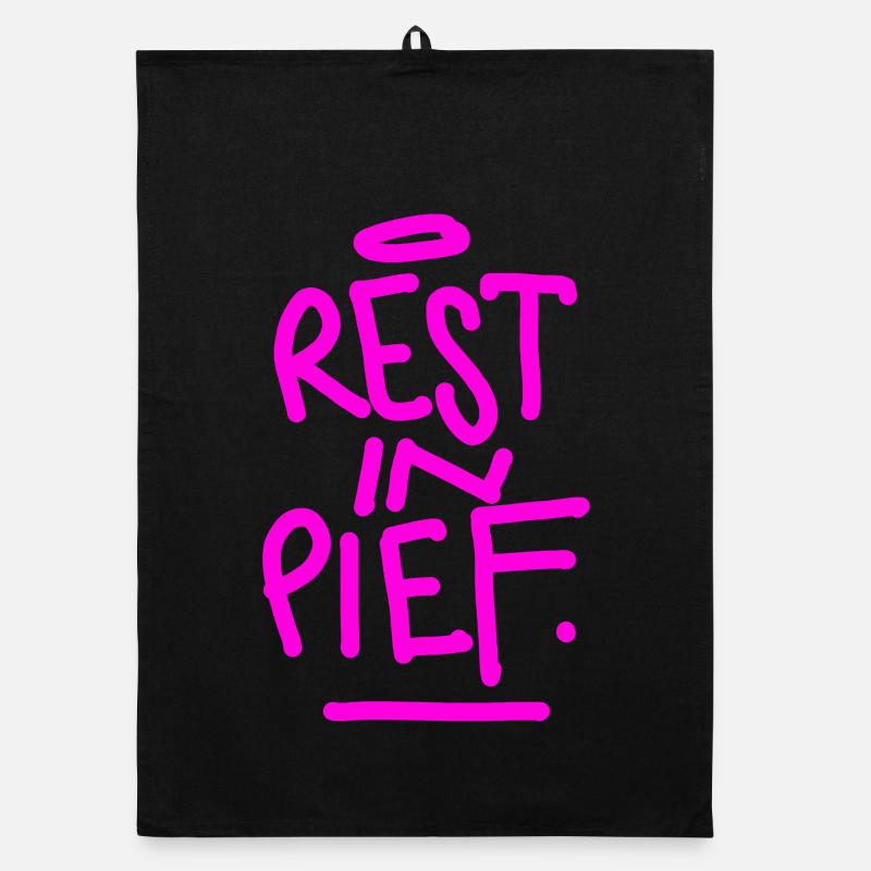 REST IN PIEF (R.I.P.) Organic Geschirrtuch