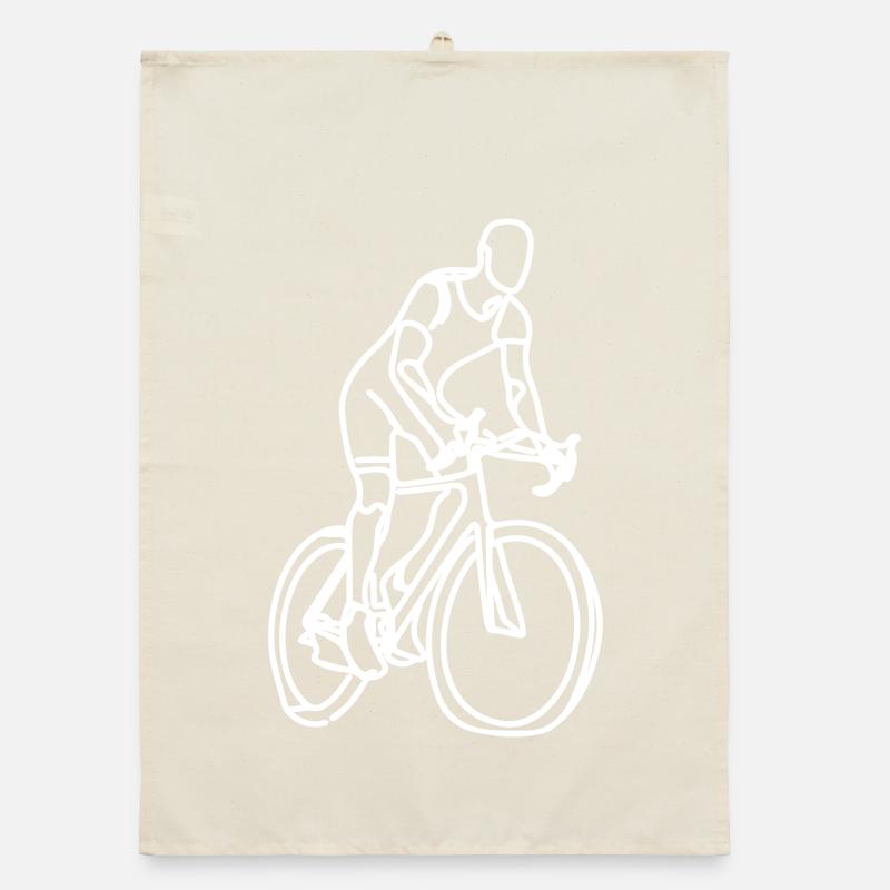Dessin cycliste Torchon bio