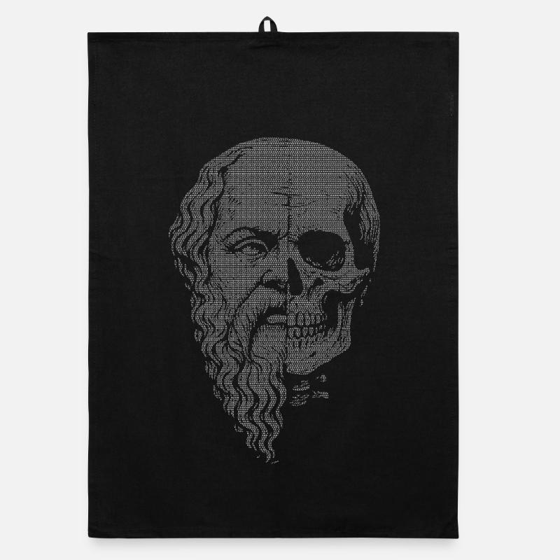 Illustration de la dualité de la vie et de la mort de Socrate Torchon bio