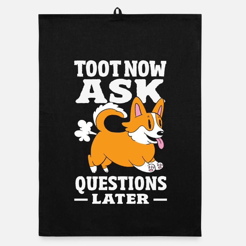 Public Fart Funny Inappropriate Organic dish towel