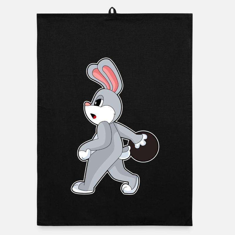 Bunny Bowling Boule de bowling Torchon bio