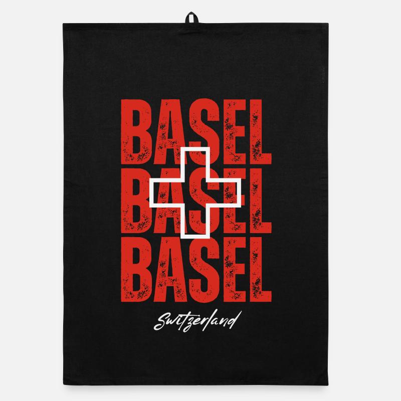 Basel Schweiz, ein Souvenir von Basel Organic Geschirrtuch