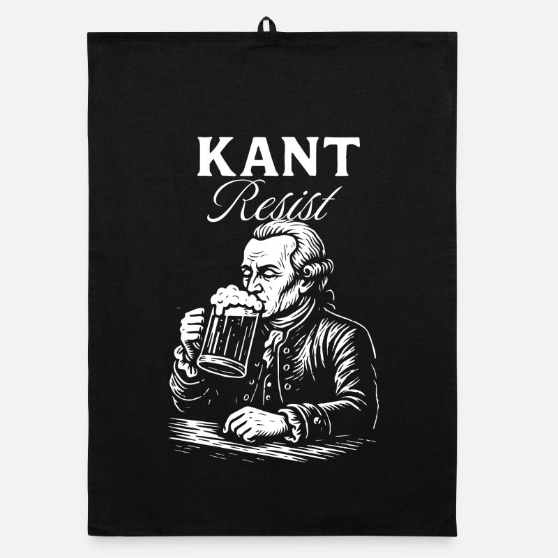 Kant Resist Beer Icon Organic dish towel