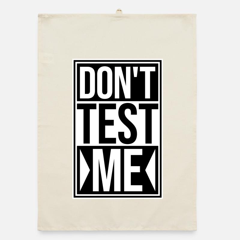 Ne me teste pas coquine, citation drôle de logo Torchon bio