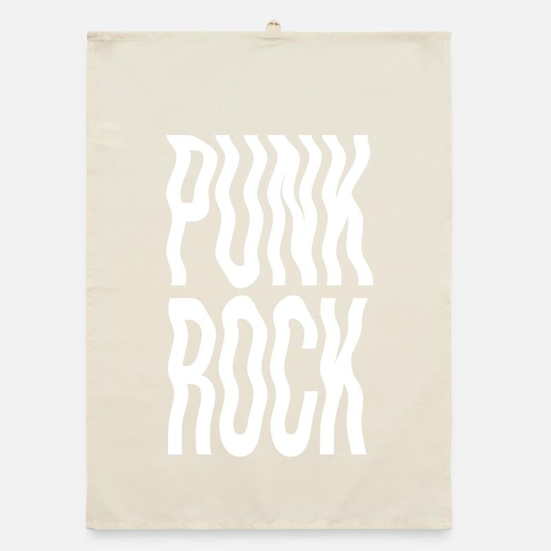 Typographie du punk rock ondulé Torchon bio