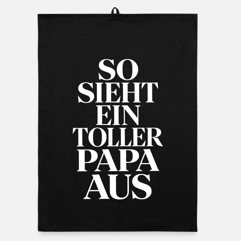 So sieht ein toller Papa aus Bester Vater Geschenk Organic Geschirrtuch