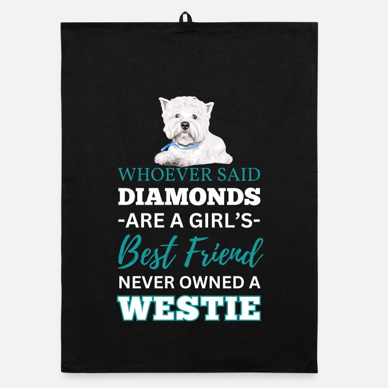 Westie, wer auch immer gesagt hat Organic Geschirrtuch