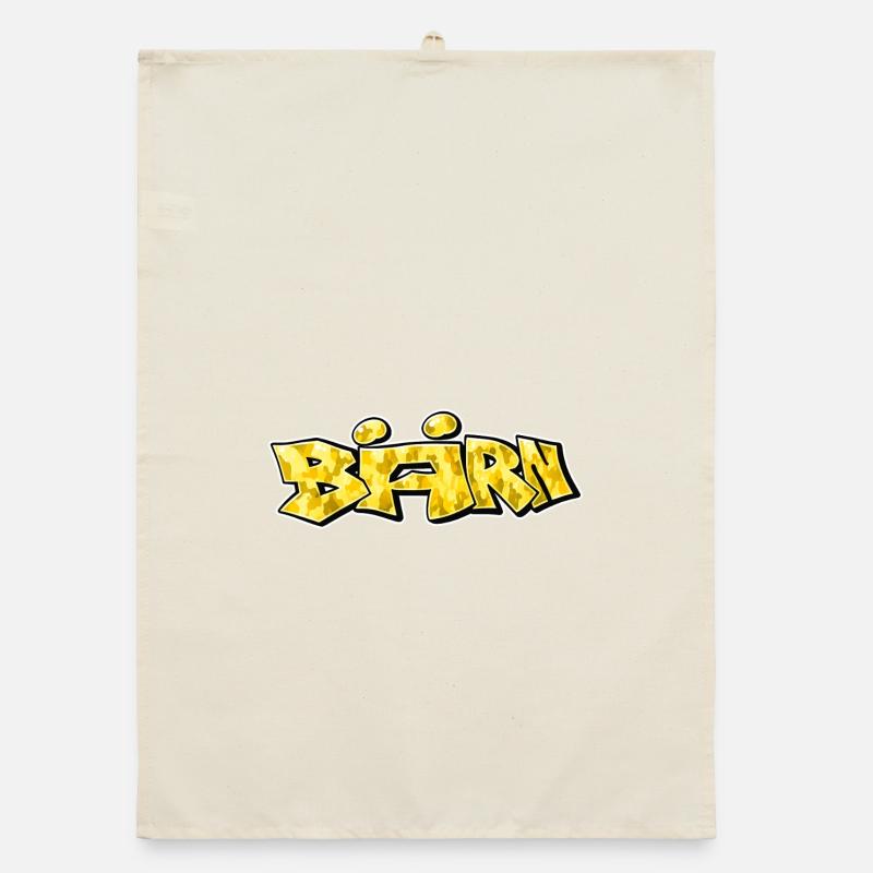 Bärn Graffiti Organic Geschirrtuch