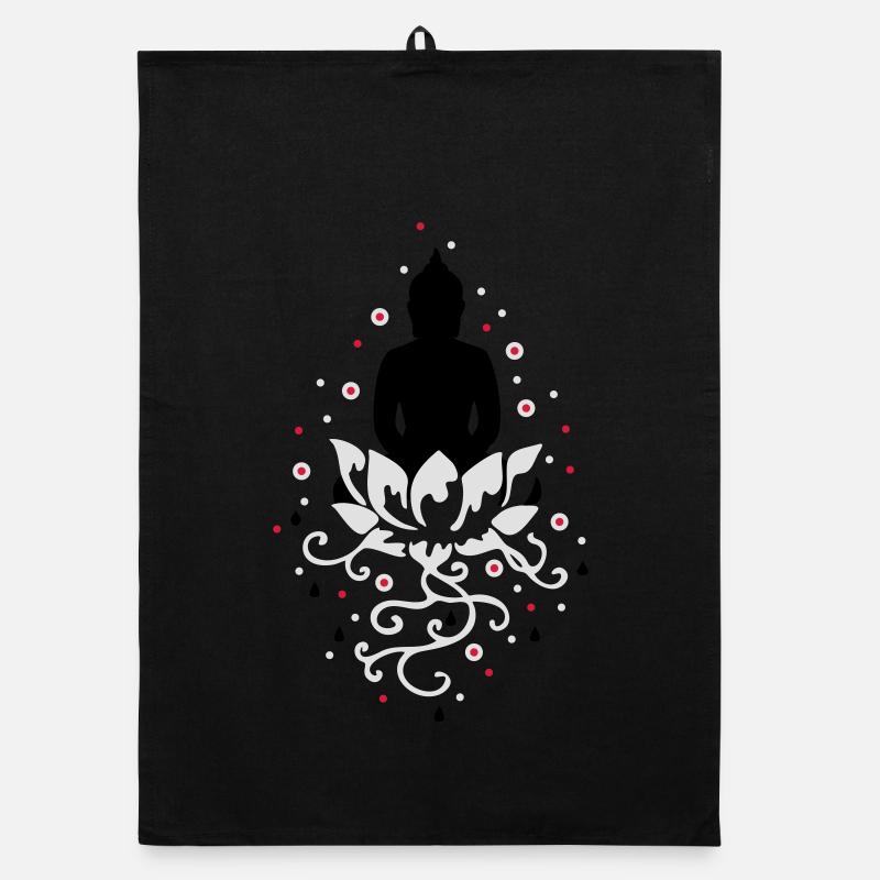 Lotus Throne Organic dish towel