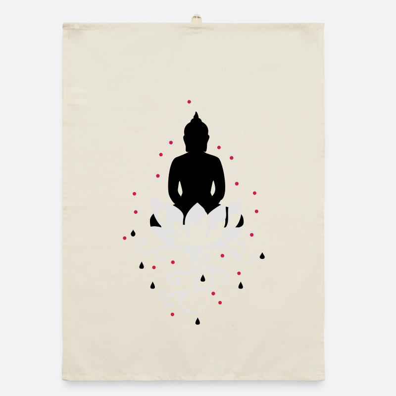 Lotus Throne Organic dish towel