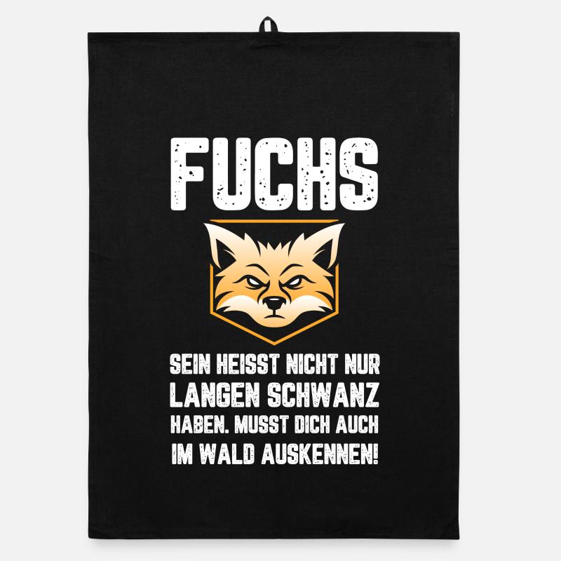 Fuchs Lustiger witziges Spruch Organic Geschirrtuch