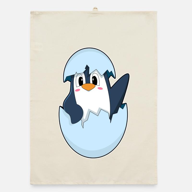 Pinguin Eierschale Organic Geschirrtuch