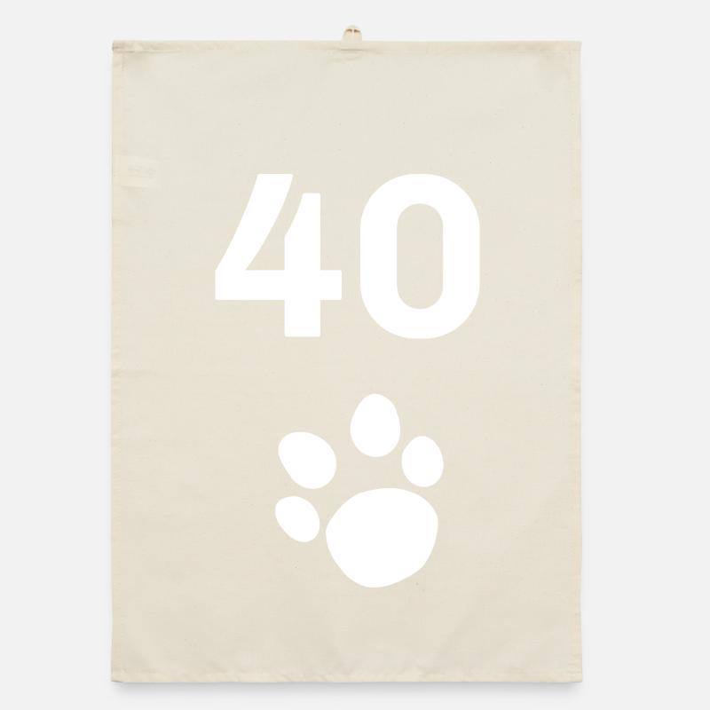 40, Tier tatze, Ideen Organic Geschirrtuch