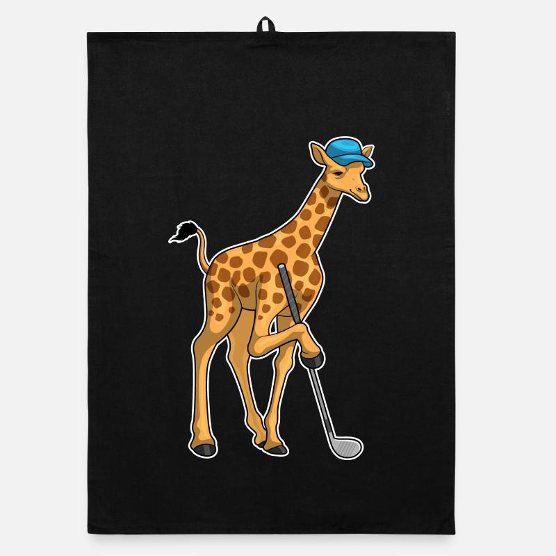 Giraffe Golf Golf Club Organic dish towel