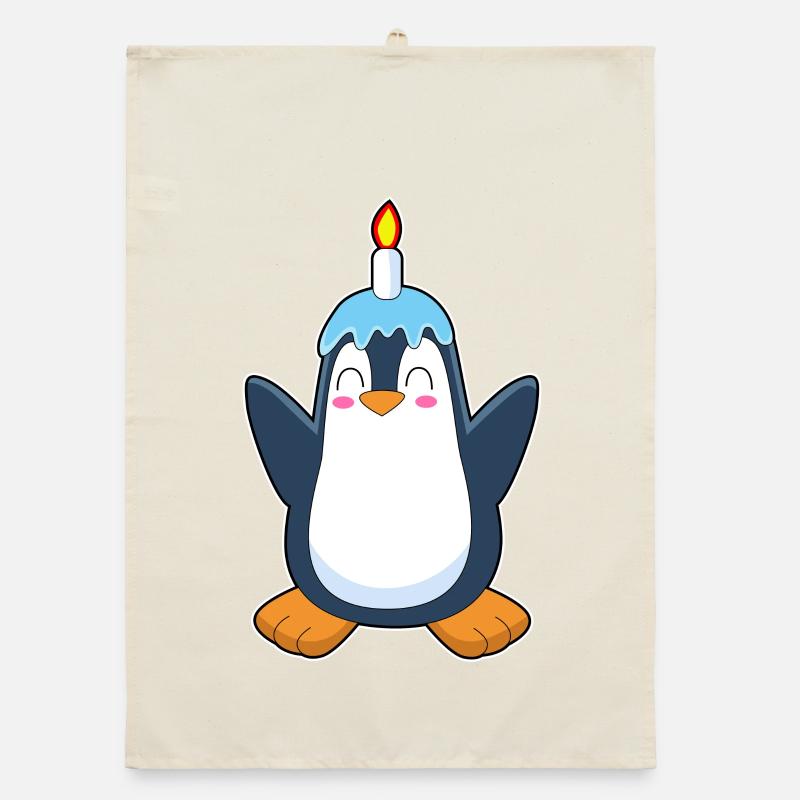 Bougie d’anniversaire Pingouin Torchon bio
