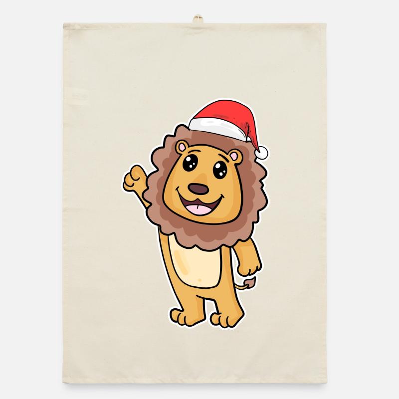 Leo Christmas Organic dish towel